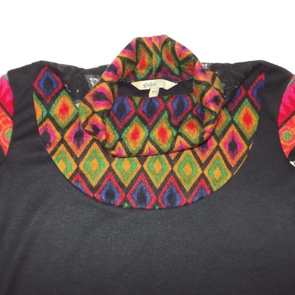 GLOBAL desi Womens Tunic Dress Top Beautiful XS - Picture 5 of 8